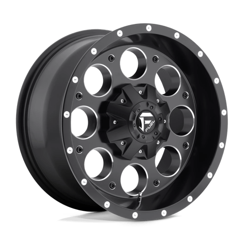 Fuel D525 Revolver Matte Black Milled 1-Piece Wheels