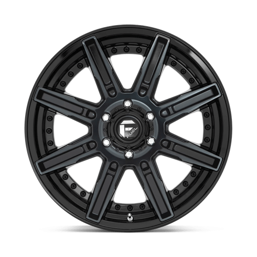 Fuel D708 Rogue Gloss Machined Double Dark Tint 1-Piece Wheels