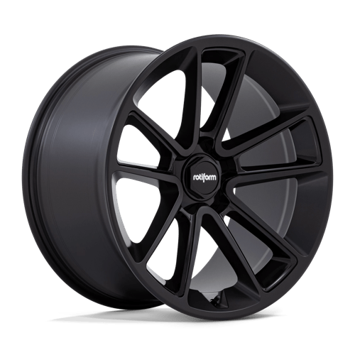 Rotiform R194 BTL Matte Black With Black Cap And Inside Spoke Details 1-Piece Wheels