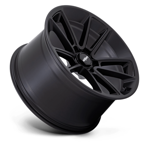 Rotiform R194 BTL Matte Black With Black Cap And Inside Spoke Details 1-Piece Wheels