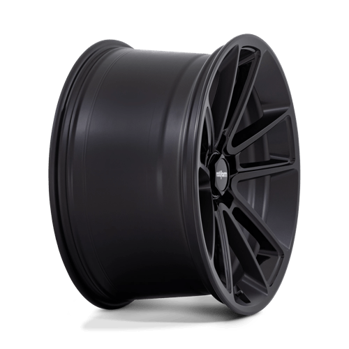 Rotiform R194 BTL Matte Black With Black Cap And Inside Spoke Details 1-Piece Wheels