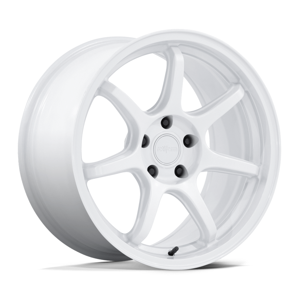 Rotiform RC208 BPU Gloss White Wheels, Flow Formed, Aluminum