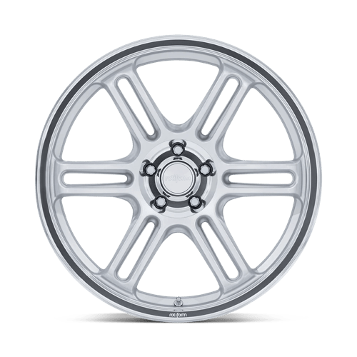 Rotiform RC209 RPS Matte Silver with Diamond Cut Lip Wheels, Flow Formed, Aluminum