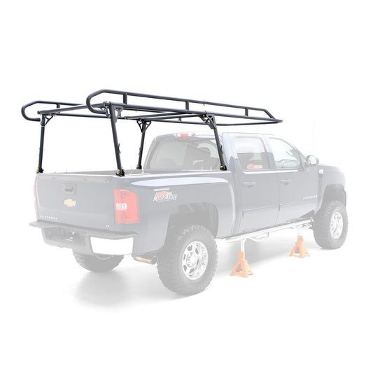 Smittybilt Universal Contractors Rack, 800 Lb Rating, Full Size Truck, Black, Box 2 of 2, 18604-2