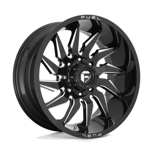 Fuel D744 Saber Gloss Black Milled 1-Piece Wheels