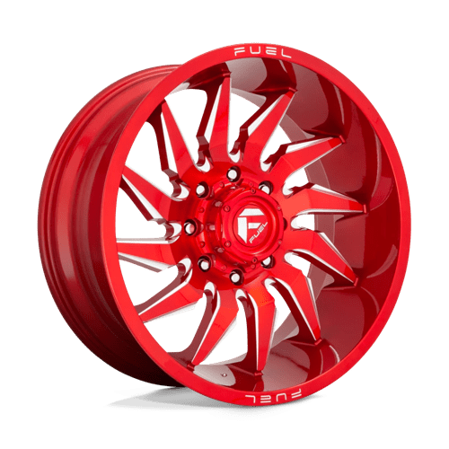 Fuel D745 Saber Candy Red Milled 1-Piece Wheels