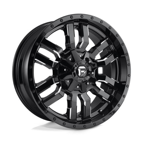 Fuel D595 Sledge Gloss Black Milled 1-Piece Wheels