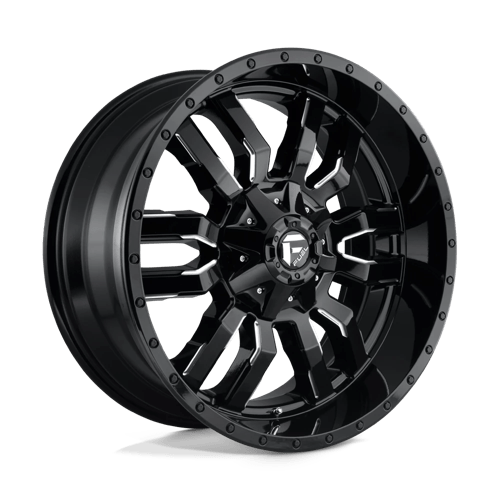 Fuel D595 Sledge Gloss Black Milled 1-Piece Wheels