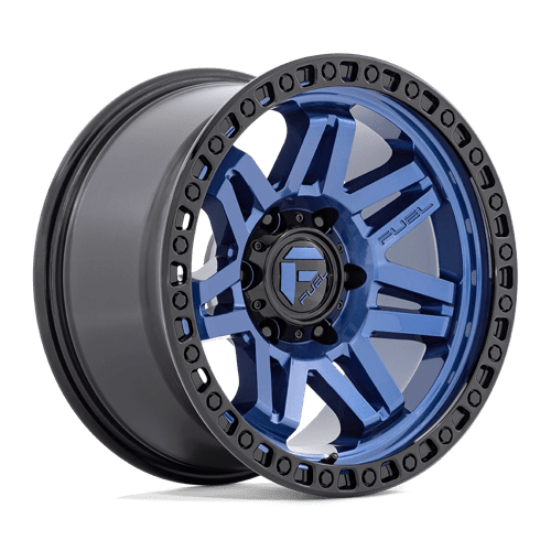 Fuel D813 Syndicate Dark Blue With Black Ring 1-Piece Wheels