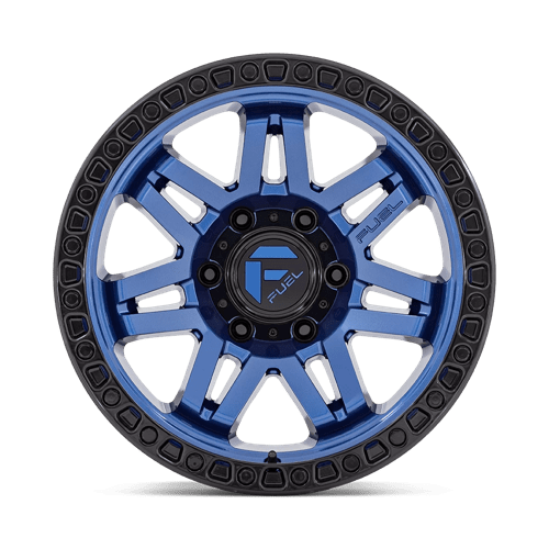 Fuel D813 Syndicate Dark Blue With Black Ring 1-Piece Wheels