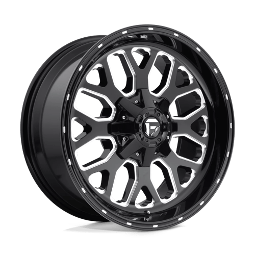 Fuel D588 Titan Gloss Black Milled 1-Piece Wheels