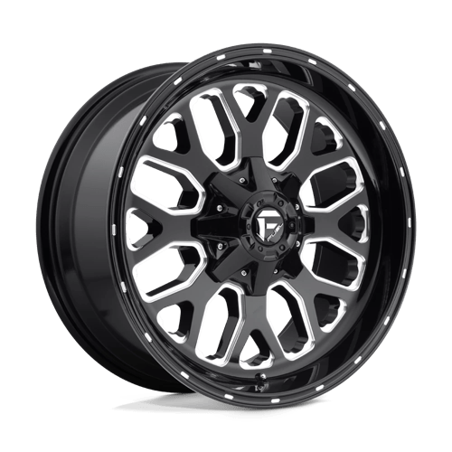 Fuel D588 Titan Gloss Black Milled 1-Piece Wheels