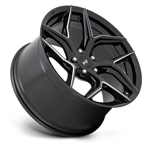 Niche M266 Torsion Gloss Black Milled 1-Piece Wheels