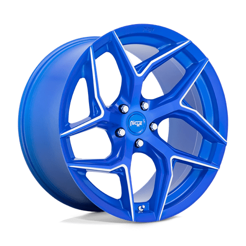 Niche M268 Torsioni Anodized Blue Milled 1-Piece Wheels