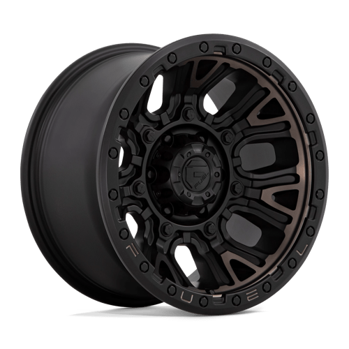 Fuel D824 Traction Matte Black With Double Dark Tint 1-Piece Wheels