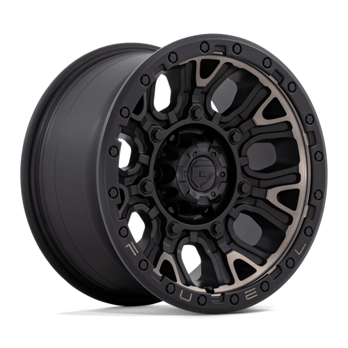 Fuel D824 Traction Matte Black With Double Dark Tint 1-Piece Wheels