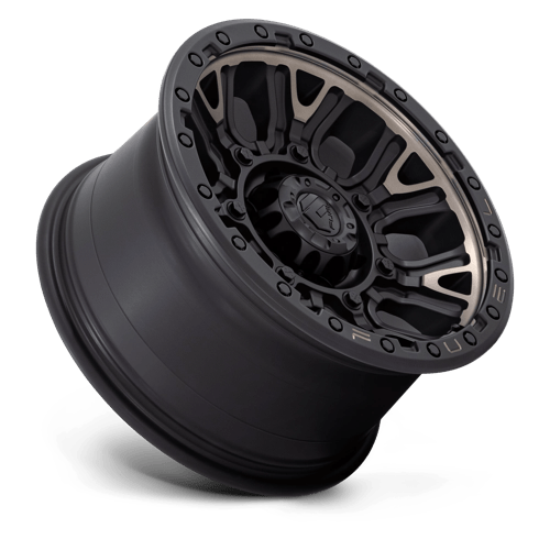 Fuel D824 Traction Matte Black With Double Dark Tint 1-Piece Wheels