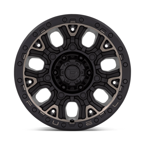 Fuel D824 Traction Matte Black With Double Dark Tint 1-Piece Wheels