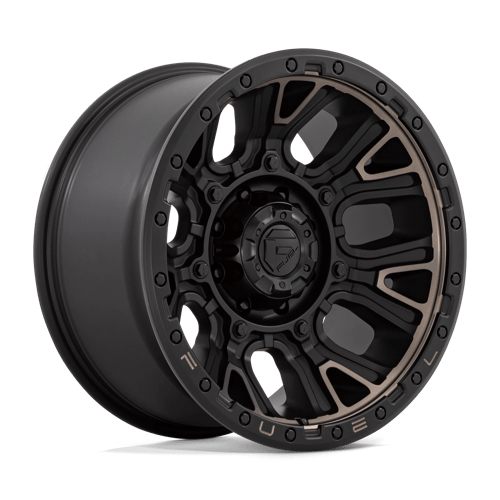 Fuel D824 Traction Matte Black With Double Dark Tint 1-Piece Wheels