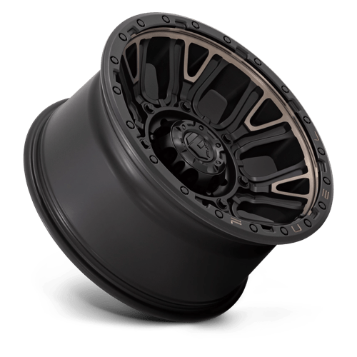 Fuel D824 Traction Matte Black With Double Dark Tint 1-Piece Wheels