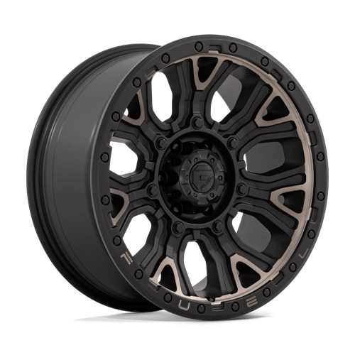 Fuel D824 Traction Matte Black With Double Dark Tint 1-Piece Wheels