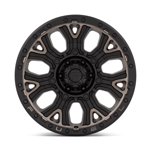 Fuel D824 Traction Matte Black With Double Dark Tint 1-Piece Wheels