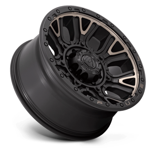 Fuel D824 Traction Matte Black With Double Dark Tint 1-Piece Wheels