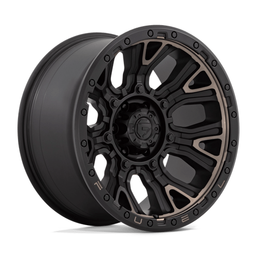 Fuel D824 Traction Matte Black With Double Dark Tint 1-Piece Wheels