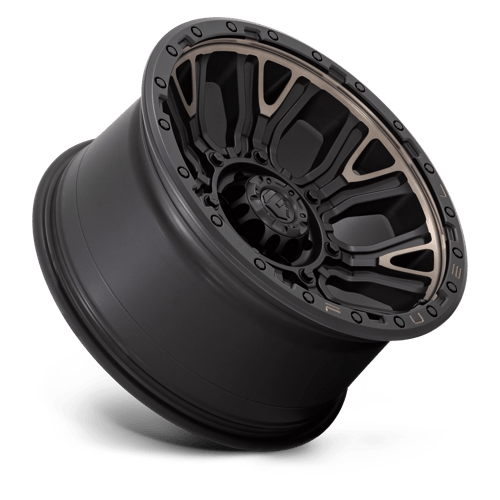 Fuel D824 Traction Matte Black With Double Dark Tint 1-Piece Wheels