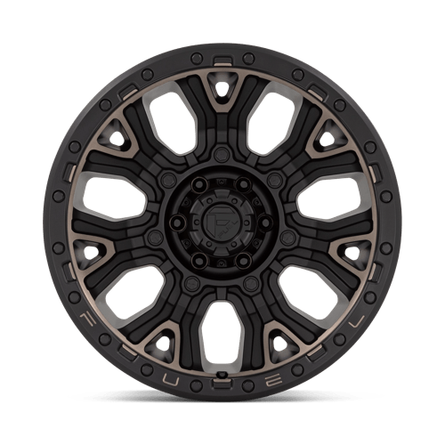 Fuel D824 Traction Matte Black With Double Dark Tint 1-Piece Wheels