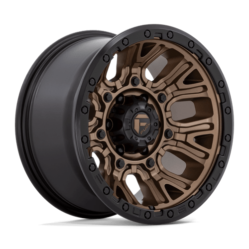 Fuel D826 Traction Matte Bronze With Black Ring 1-Piece Wheels