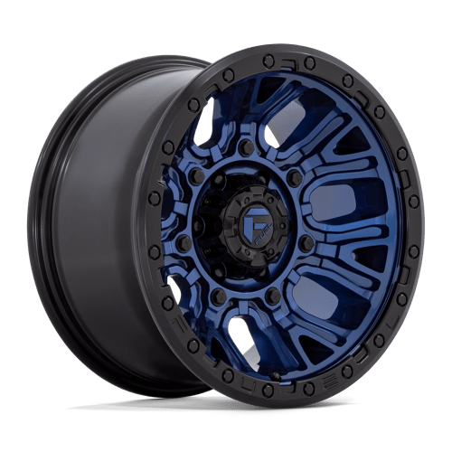 Fuel D827 Traction Dark Blue With Black Ring 1-Piece Wheels