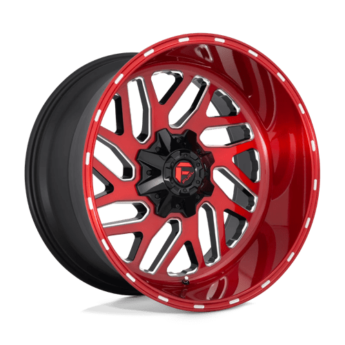 Fuel D691 Triton Candy Red Milled 1-Piece Wheels