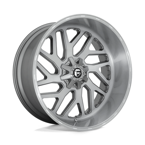 Fuel D715 Triton Platinum Brushed Gun Metal Tinted Clear 1-Piece Wheels