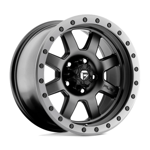 Fuel D551 Trophy Matte Black Gun Metal Ring 1-Piece Wheels