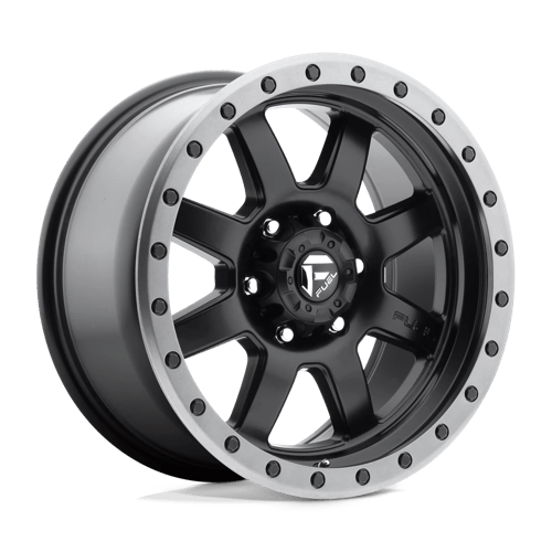 Fuel D551 Trophy Matte Black Gun Metal Ring 1-Piece Wheels