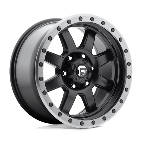 Fuel D551 Trophy Matte Black Gunmetal Ring 1-Piece Wheels