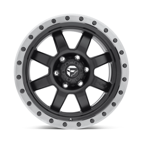 Fuel D551 Trophy Matte Black Gunmetal Ring 1-Piece Wheels