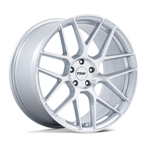 TSW TW002 Lasarthe Gloss Silver Machined Wheels