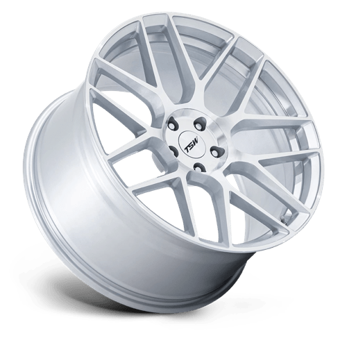 TSW TW002 Lasarthe Gloss Silver Machined Wheels