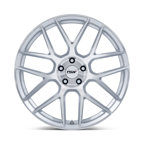 TSW TW002 Lasarthe Gloss Silver Machined Wheels