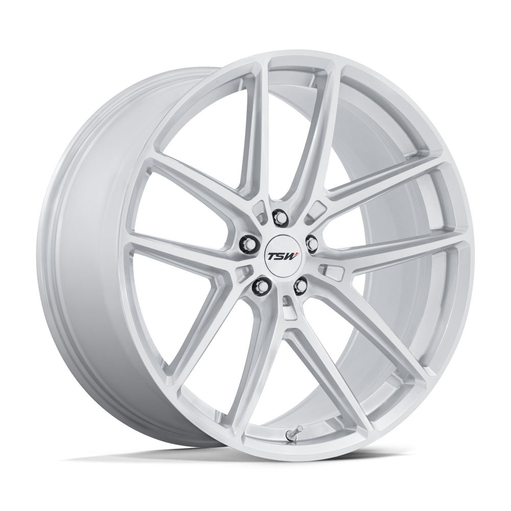 TSW TW006 Imola Gloss Silver with Machined Face Wheels, Flow Formed, Aluminum