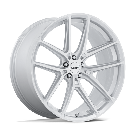 TSW TW006 Imola Gloss Silver with Machined Face Wheels, Flow Formed, Aluminum