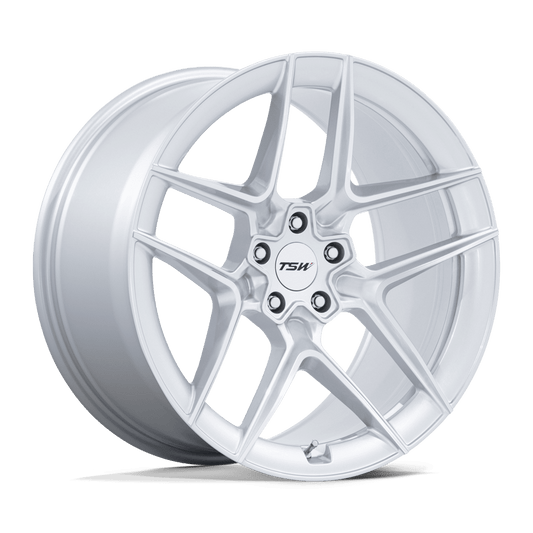 TSW TW008 Slipstream Gloss Silver with Machined Face Wheels, Flow Formed, Aluminum