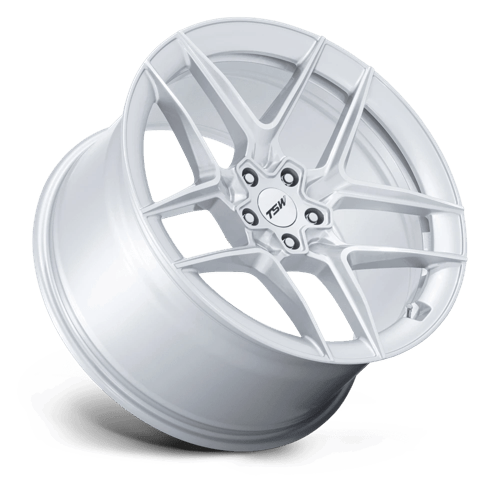 TSW TW008 Slipstream Gloss Silver with Machined Face Wheels, Flow Formed, Aluminum