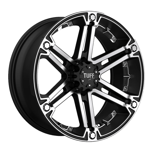 Tuff T01 Flat Black With Machined Face Wheels