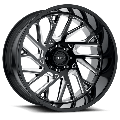 Tuff T4B Gloss Black With Milled Spoke Wheels