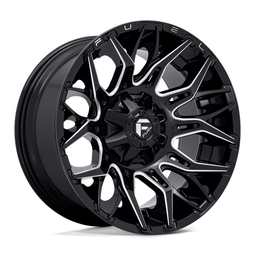 Fuel D769 Twitch Glossy Black Milled 1-Piece Wheels