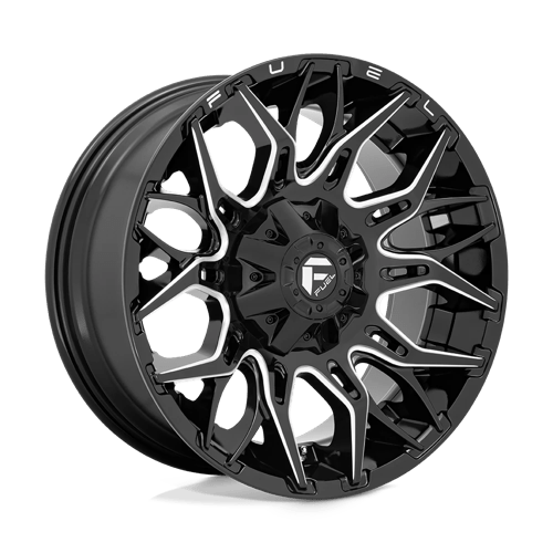 Fuel D769 Twitch Glossy Black Milled 1-Piece Wheels