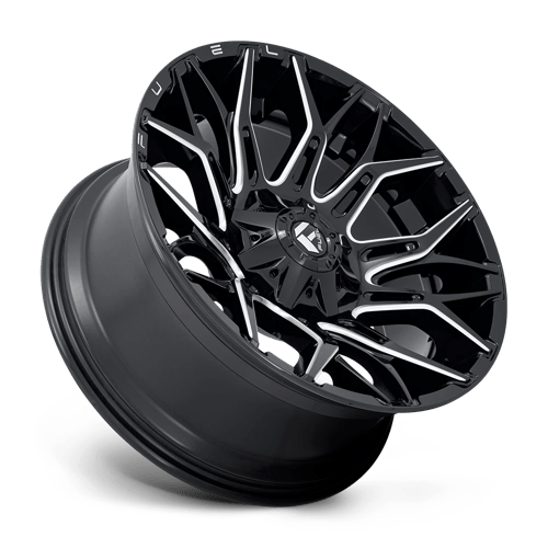 Fuel D769 Twitch Glossy Black Milled 1-Piece Wheels